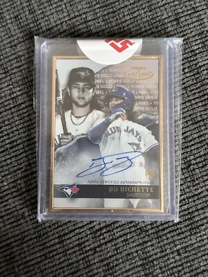 Bo Bichette Rookie Auto RC Topps Gold Label 2020 Toronto Blue Jays - Image 1 of 2