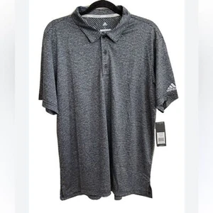 Adidas Golf Poloshirt mit Tasche grau-schwarz, UPF 30-50 Größe 2XL - Bild 1 von 10