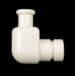Soporte para extremos de ojos Bimini se adapta al interior de tubo de 3/4" perro marino 273350-1 blanco nailon 90 - Imagen 1 de 2