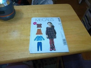 McCall's Pattern M6388 Girls EASY Tops ~ Dresses ~ Leggings Size 6 7 8 - Picture 1 of 1