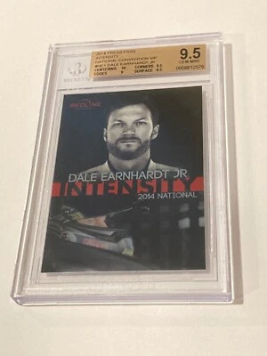 Dale Earnhardt Jr. 2014 Press Pass National VIP Intensity Beckett BGS 9.5 Card - Image 1 of 2