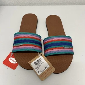Havaianas Women's You Malta Mix Sandals - Rust 6W Multicolor Rainbow - Picture 1 of 10
