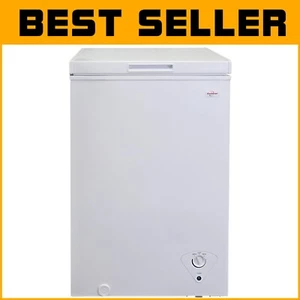 Compact 3.5 CU FT Chest Freezer with Manual Defrost & Organizational Basket - Picture 1 of 10