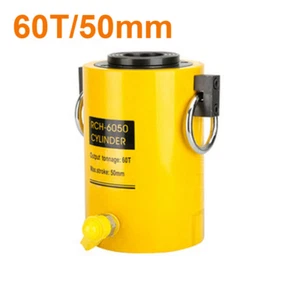60T/50mm Hydraulic Cylinder Hollow Jack Industrial Lifting Jack Tools Stroke New - Picture 1 of 4