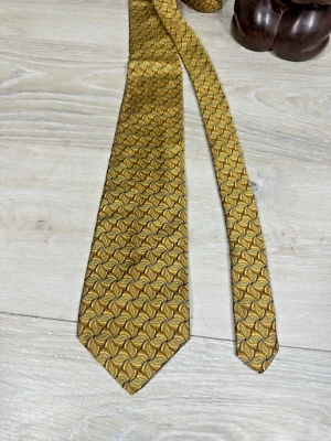 Robert Talbott Gold Abstract Best of Class Extra Long Necktie 63x4 - Image 1 of 4