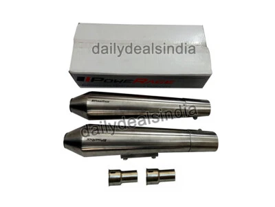 Adapté Pour Royal Enfield Gt & Intercepteur 650 Court Silencieux Échappement Mat - Photo 1/4