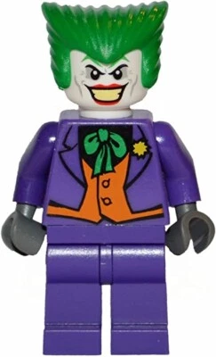 LEGO Batman Joker Classic Minifigure Figure Minifig 7782 7888 Alternative Head - Image 1 of 3