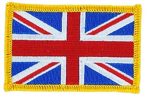 FLAG PATCH PATCHES United Kingdom UK BRITISH JACK IRON ON EMBROIDERED SMALL - Bild 1 von 1