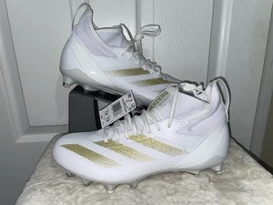Botines de fútbol Adidas Adizero Impact MID oro blanco IF2476 para hombre talla 12 nuevos - Imagen 1 de 5