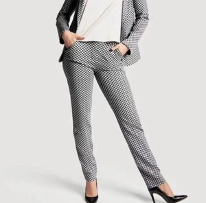 Betabrand Skinny Leg Pencil Catstooth Dress Pants Women's Small Long NWOT Cats - Picture 1 of 10