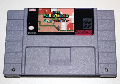Super Mario World 2-Player Co-op Quest English Game For SNES NTSC-U/C US Canada - Image 1 of 2