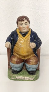 Daniel Lambert Porcelain Figurine Vintage Staffordshire? Pottery Glaze Crazing - Picture 1 of 11