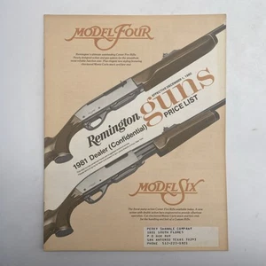 1981 Remington Firearms Dealer Price List Vintage Paperback - Picture 1 of 4
