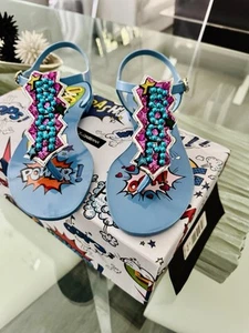 Dolce Gabbana Embellished Sandals EU37 - Picture 1 of 7