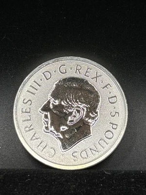 2024 UK  2 oz Silver Four Nations £5 Coin Royal Mint .9999 Fine Silver G32 - Image 1 of 4