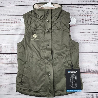 NWT KUHL Celeste Lined Vest XS Deer Valley Fleece Lined Quilted Outdoor Green - Image 1 of 4