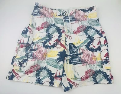 Vintage Joe Boxer Swim Trunks Large Hawaii Tiki Lei Surf - Image 1 of 4