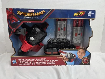 NERF Marvel SPIDER-MAN Homecoming RAPID RELOAD BLASTER 孩之宝新品!! — 第 1/4 张图片