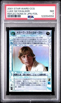 2001 Decipher Star Wars CCG Reflections III JPN Luke Skywalker Foil PSA 7 NM - Image 1 of 3