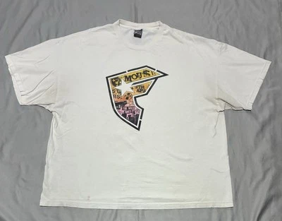 Винтажная мужская рубашка Famous Stars and Straps очень большой размер белый коньки большого размера - Изображение 1 из 4