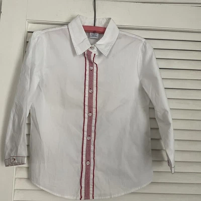 NUEVO CON ETIQUETAS Blusa Top Antigua Azul Marino Con Botones M (8) Blusa Blanca y Roja Iglesia  Foto 1 de 4