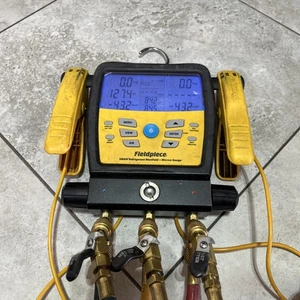 Fieldpiece SM380V Collettore refrigerante SMAN 3 porte con manometro micron - Foto 1 di 12