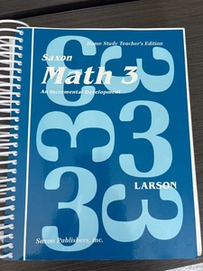 saxon math 3 home study teacher's edition - Picture 1 of 2