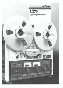 Revox Bedienungsanleitung user manual für C 270 englisch Copy - Picture 1 of 1