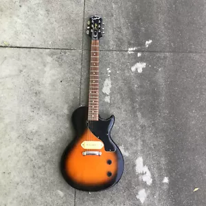 Epiphone Les Paul Junior Electric Guitar Sunburst Finish Orange - Picture 1 of 15
