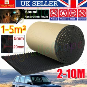 10M Self Adhesive Acoustic Foam Panels KTV Home Studio Soundproofing Foam 20mm - Picture 1 of 23