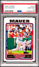 2005 Topps Baseball Joe Mauer PSA 10 Card #510 Topps Rookie Cup Minnesota Twins