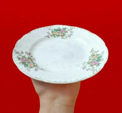 Plato/bandeja vintage antiguo diseño floral decoración cerámica/porcelana Foto 1 de 4