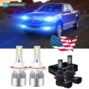 For Lincoln Mark LT 2006-2008 LED Headlight High/Low + Fog Light 4PC Bulbs 8000K - Picture 1 of 12