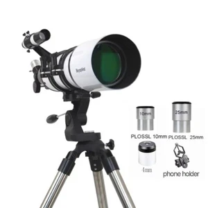 Skyoptikst 102/600 refractor astronomical telescope W/stainless steel tripod - Picture 1 of 6