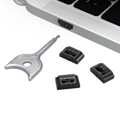 10/5Pieces Port Blocker Port Lock With Key For Laptop Notebook Dust Protections - Image 1 of 4