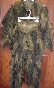 5 pc .Boys Ghillie Suit Woodland Camouflage - Red Rock Outdoor Gear -Lg.14-16 - Picture 1 of 6