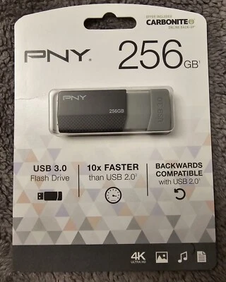 Unidad flash PNY 256 GB 3,0 (P-FD256ELEDGE-GE) Foto 1 de 2