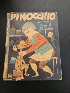 Libro delle meraviglie vintage Pinocchio HC 1954 - Foto 1 di 17