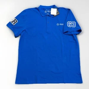 Mercedes AMG Petronas F1 Polo Mens XXL George Russell Polo Blue - Picture 1 of 8