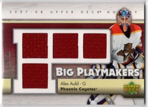 2007-08 Upper Deck Big Playmakers #BPAA Alex Auld 19/50 *S470 