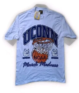 Vintage UCONN Huskies March Madness T-Shirt Men's L TSI Made USA NEW W/TAGS - Picture 1 of 11
