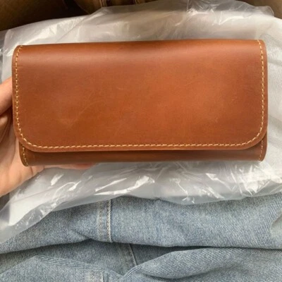 Genuine Leather Belt Phone Holster Clip Magnetic Closure for iPhone 16 Pro Max - Image 1 of 4