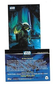 2010 Topps Star Wars Galaxy Yoda Promo Card # P2