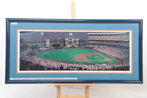 VTG Shea Stadium Lithograph - Andy Jurinko 1989 Signed Twilight at Shea 417/600 - Picture 1 of 7
