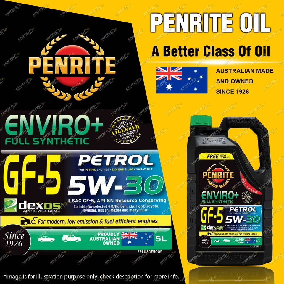 Penrite Enviro+ GF-5 5W30 Engine Oil 5L for Caterham Seven 1.4L 2.0L 2.3L - image 1 of 2
