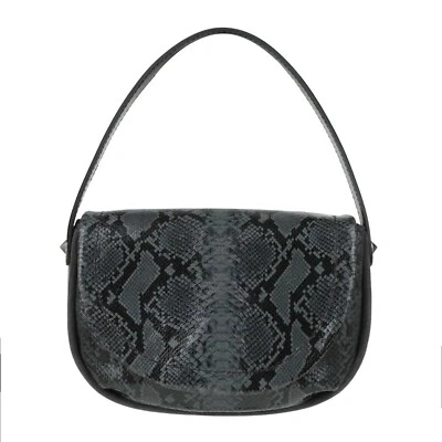 Bandolera/bolso de hombro pequeño Gianni Chiarini gris piel de serpiente de cuero en relieve Foto 1 de 3