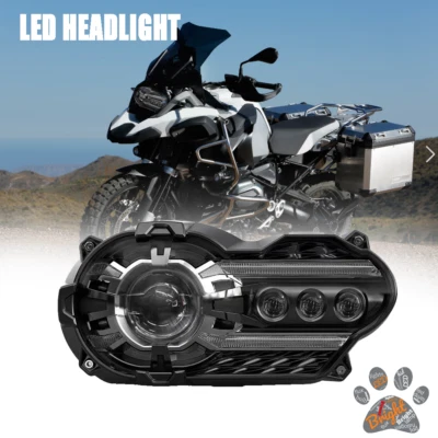 Faro LED alto-bajo DRL para BMW R1200GS Adventure 2005-2013 R1200 GS 2004-2012 Foto 1 de 4
