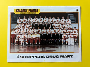 1991-92 Calgary Flames Official Calendar Shoppers Drug Mart #2 - Bild 1 von 3