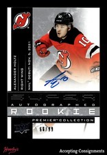 2021-22 Upper Deck Premier 20th Anniversary Alexander Holtz 66/99 ROOKIE AUTO RC