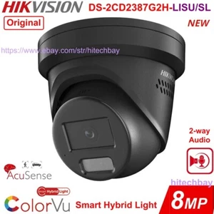 DS-2CD2387G2H-LISU/SL 8MP ColorVu Smart-Hybrid-Light PoE Camera Black 2.8mm - Picture 1 of 10